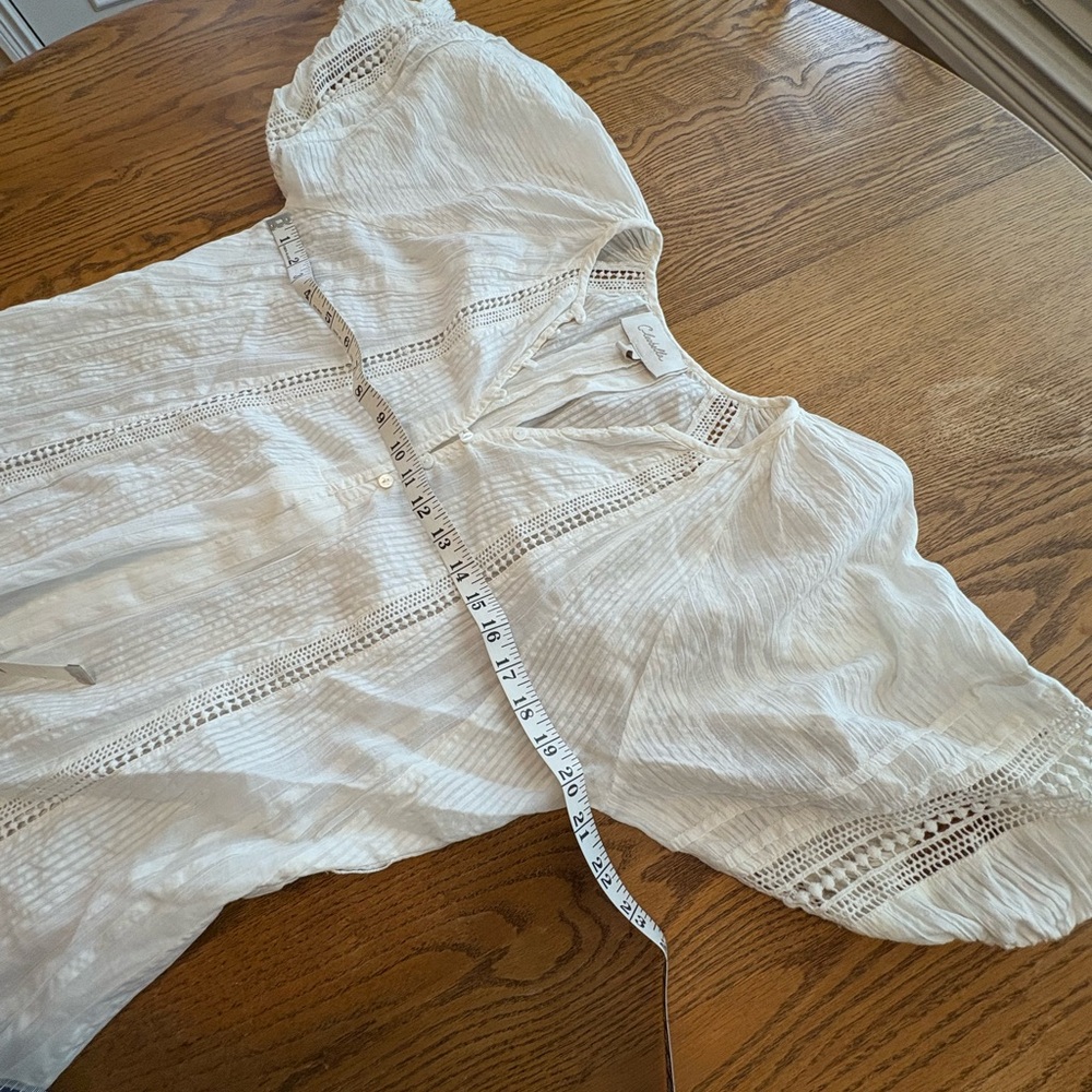 CLEOBELLA alba mini dress in ivory boho chic summer style size M VGUC Swim Cover - Picture 6 of 11